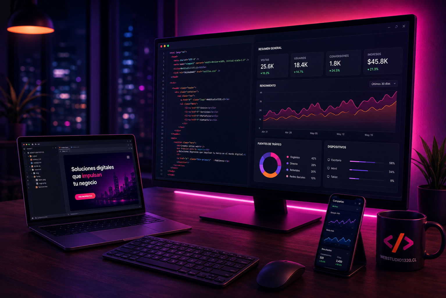 Diseño y desarrollo web profesional WebStudio1320